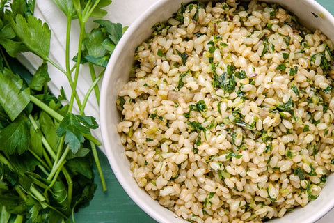 Baked Herb Brown Rice (Gluten-Free)