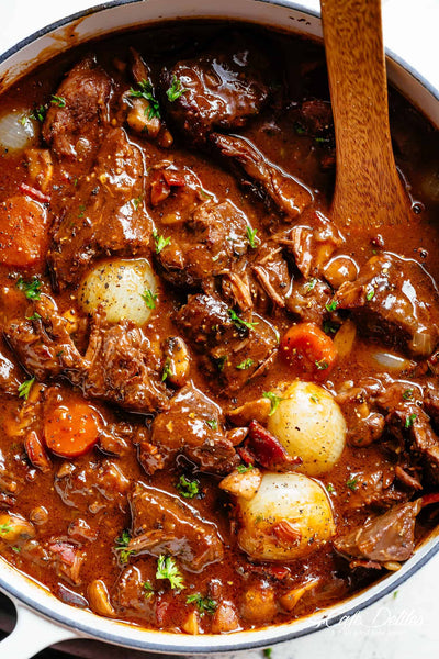 Beef Bourguignon (Julia Child Recipe) (Gluten-Free, Dairy-Free)